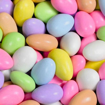 Assorted Jordan Almonds Pastel Colors by Its Delish, 1 LB Bag | Sugared Almond Nut with Sweet Hard Candy Coating - Wedding Favors, Bridal Baby Showers, Party Buffet Confetti Candies - Vegan & Kosher