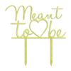 Darling Souvenir Meet to Be Custrom Love Cake Topper with Heart Rustic Wooden Cake Topper Cake Decoration 6"-7" Inches. view 1