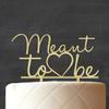 Darling Souvenir Meet to Be Custrom Love Cake Topper with Heart Rustic Wooden Cake Topper Cake Decoration 6"-7" Inches. view 3