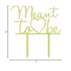Darling Souvenir Meet to Be Custrom Love Cake Topper with Heart Rustic Wooden Cake Topper Cake Decoration 6"-7" Inches. view 4