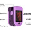 Zacurate Pro Series 500DL Fingertip Pulse Oximeter Blood Oxygen Saturation Monitor with Silicone Cover, Batteries and Lanyard view 2