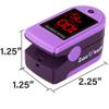 Zacurate Pro Series 500DL Fingertip Pulse Oximeter Blood Oxygen Saturation Monitor with Silicone Cover, Batteries and Lanyard view 4