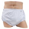 LeakMaster Adult Snap-On PUL Waterproof Pants - Soft, Quiet, Breathable, Durable Adult Plastic Pants. Generous Cut/Fit for Use with Cloth Diapers - White, 2X-Large Best Fits 48-52 Inch Waists view 1