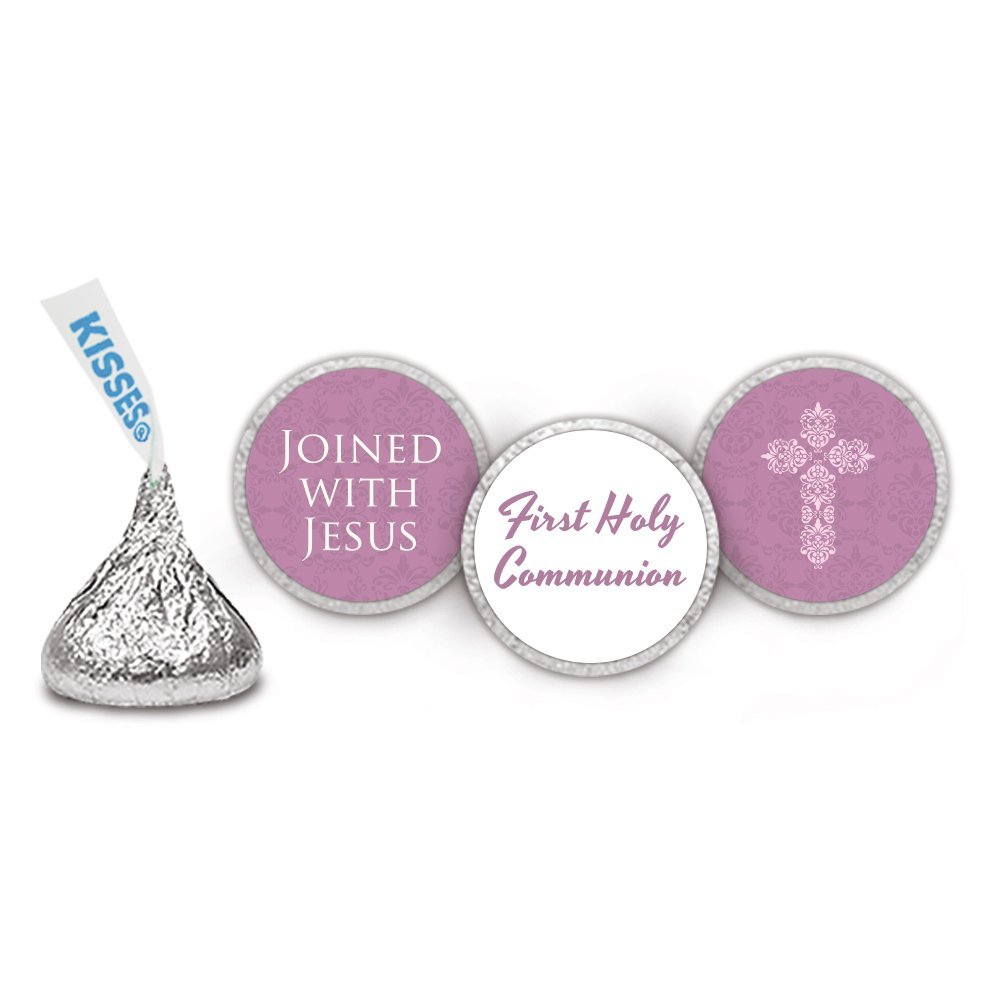 200 Completely Assembled First Communion HERSHEY Kisses - DIY Favors - Beautiful - Mauve