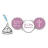 200 Completely Assembled First Communion HERSHEY Kisses - DIY Favors - Beautiful - Mauve view 1