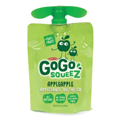GoGo SqueeZ Apple Apple On the Go Apple Sauce, 3.2 Ounce -- 18 per case.