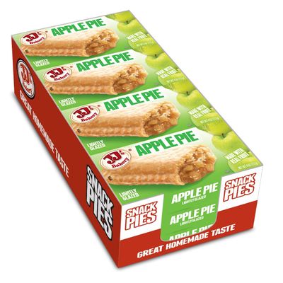 JJ's Bakery Apple Pie Snack Pies, Individual Dessert, Fresh-Baked, Nut-Free, Kosher Parve, 4 Oz Each (Pack of 12)