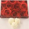 Scott's Cakes White Chocolate Covered Grape Truffles in a 1 Pound Red Roses Box view 1