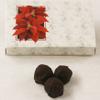 Scott's Cakes Dark Chocolate Covered Wild Berry Truffles in a 1 Pound Poinsettia Box view 1