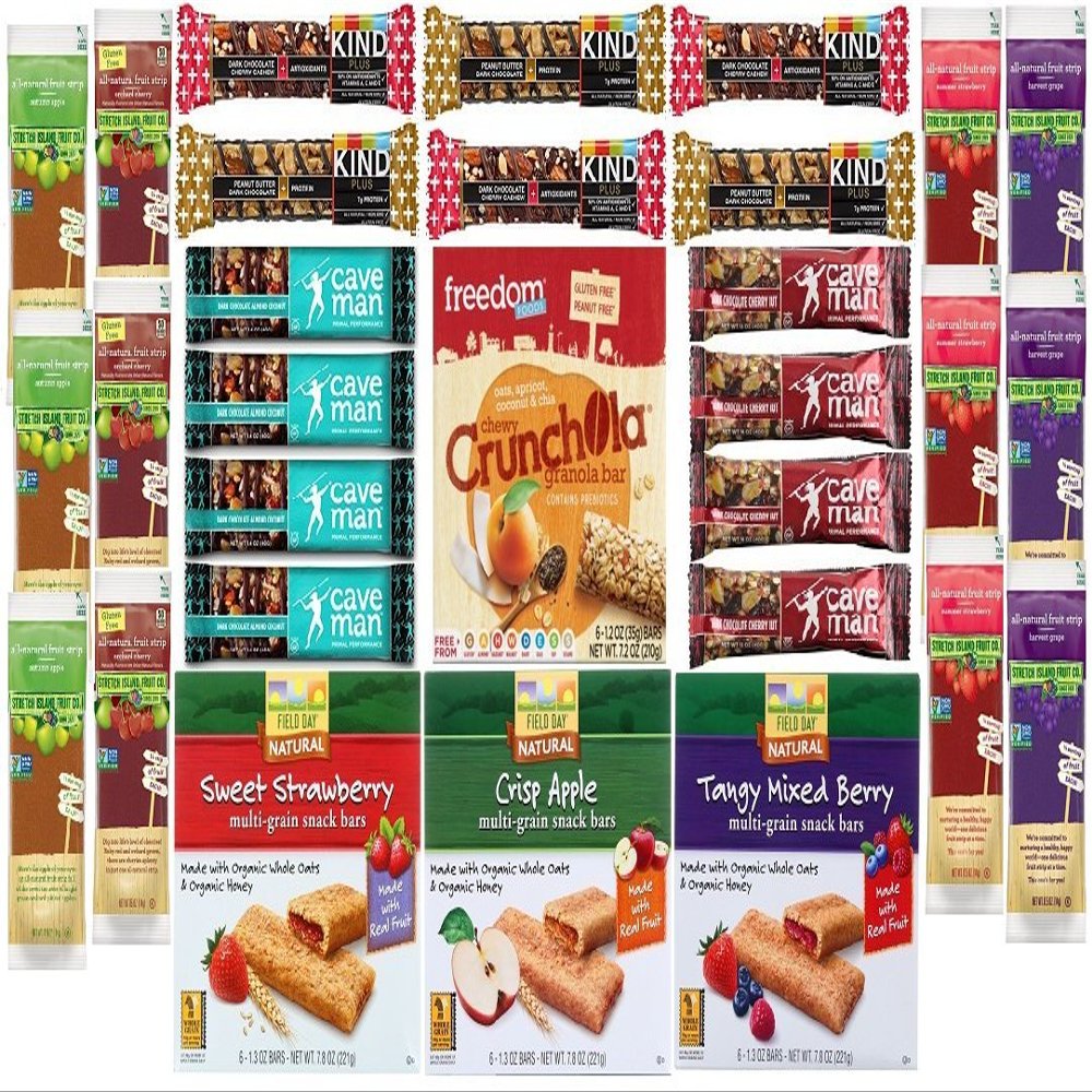 Gluten Free and Non-GMO Healthy Bar Variety Pack (50 Count)