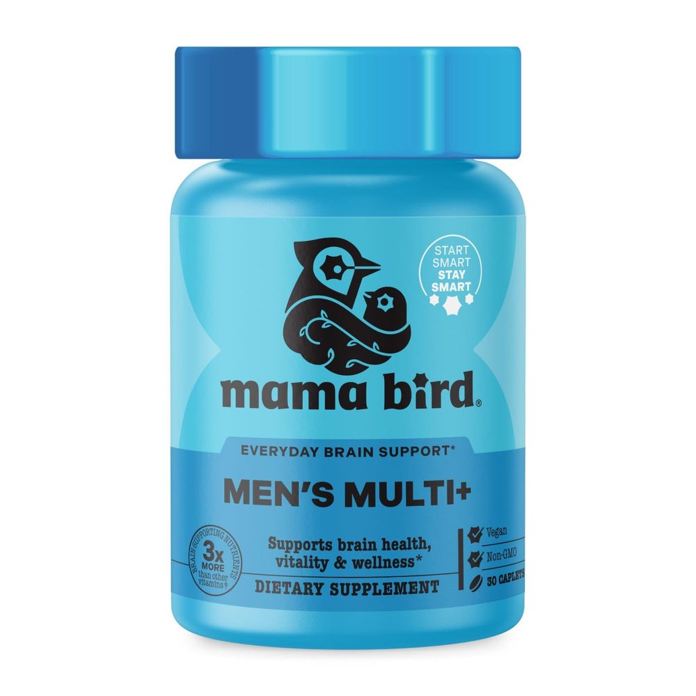 Best Nest Wellness Men's Multi Plus - Daily Multivitamin for Brain & Energy Health Support - Daily Multivitamin for Men - Probiotics & Digestive Enzyme Formula - 30 Caplets