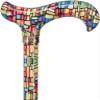 Royal RC Canes Mosaic Stained Adjustable Walking Cane  Stylish Lightweight Derby Cane for Men & Women with HD Patterned Handle  Designer Aluminum Walking Stick for Comfort & Fashion view 2