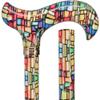 Royal RC Canes Mosaic Stained Adjustable Walking Cane  Stylish Lightweight Derby Cane for Men & Women with HD Patterned Handle  Designer Aluminum Walking Stick for Comfort & Fashion view 3