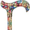 Royal RC Canes Mosaic Stained Adjustable Walking Cane  Stylish Lightweight Derby Cane for Men & Women with HD Patterned Handle  Designer Aluminum Walking Stick for Comfort & Fashion view 4