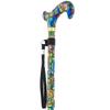 Royal RC Canes Mosaic Stained Window Folding Adjustable Walking Cane  Lightweight Aluminum Derby Cane with Engraved Collar and HD Pattern  Stylish Foldable Cane for Men and Women view 3