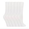Gentle Grip - 6 Pack of Ladies Diabetic Socks -5-9 us (White) view 1
