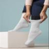 Gentle Grip - 6 Pack of Ladies Diabetic Socks -5-9 us (White) view 2