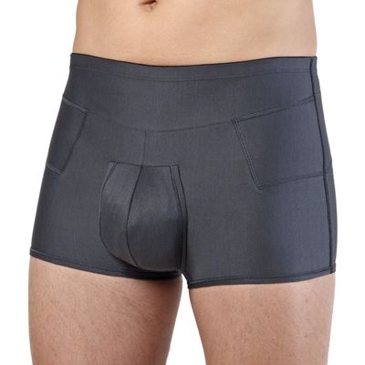 Inguinal Hernia Boxer Brief Ref. 516 Orione - Dark Grey Colour Size 2 76-80 cm. (inch. 30"-31.5")