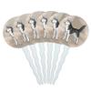Set of 6 Cupcake Picks Toppers Decoration Dog Puppy - Siberian Husky view 1
