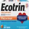 Ecotrin Low Strength Safety Coated Aspirin | NSAID | 81mg | 365 Tablets (3 Pack) view 1