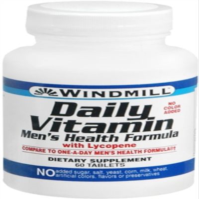 Windmill Daily Vitamin Tablets Men's Health Formula 60 Tablets (Pack of 4)