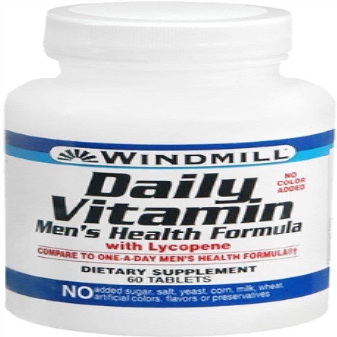 Windmill Daily Vitamin Tablets Men's Health Formula 60 Tablets (Pack of 9)