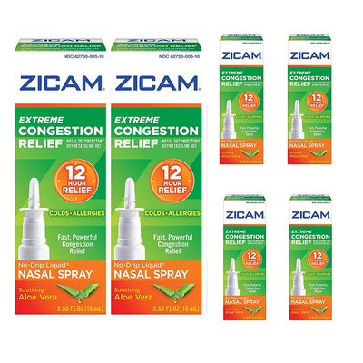 Zicam Extreme Congestion Relief Liquid Nasal Spray 0.50 Ounces (Pack of 6)