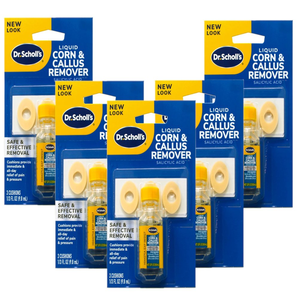 Dr. Scholl's Corn/Callus Remover Liquid 0.33 oz (Pack of 5)