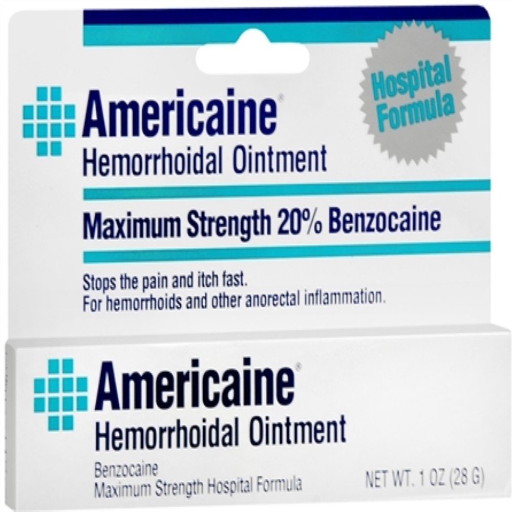 Americaine Hemorrhoidal Ointment 1 oz (Pack of 7)