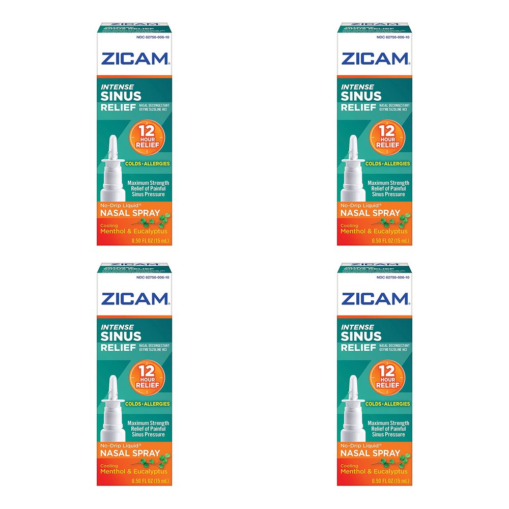 Zicam Intense Sinus Nasal Size 0.5 Oz (Pack of 4)