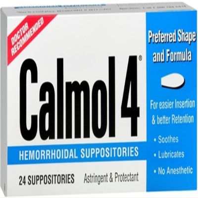 Calmol 4 Hemorrhoidal Suppositories 24 Each (Pack of 10)