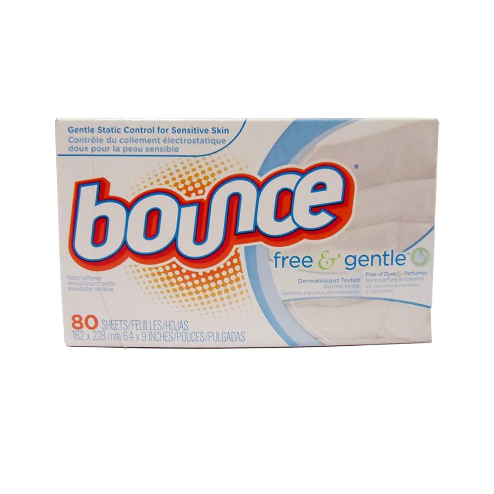 Bounce Free & Gentle Fabric Softener Dryer Sheets 80 ea (Pack of 11)