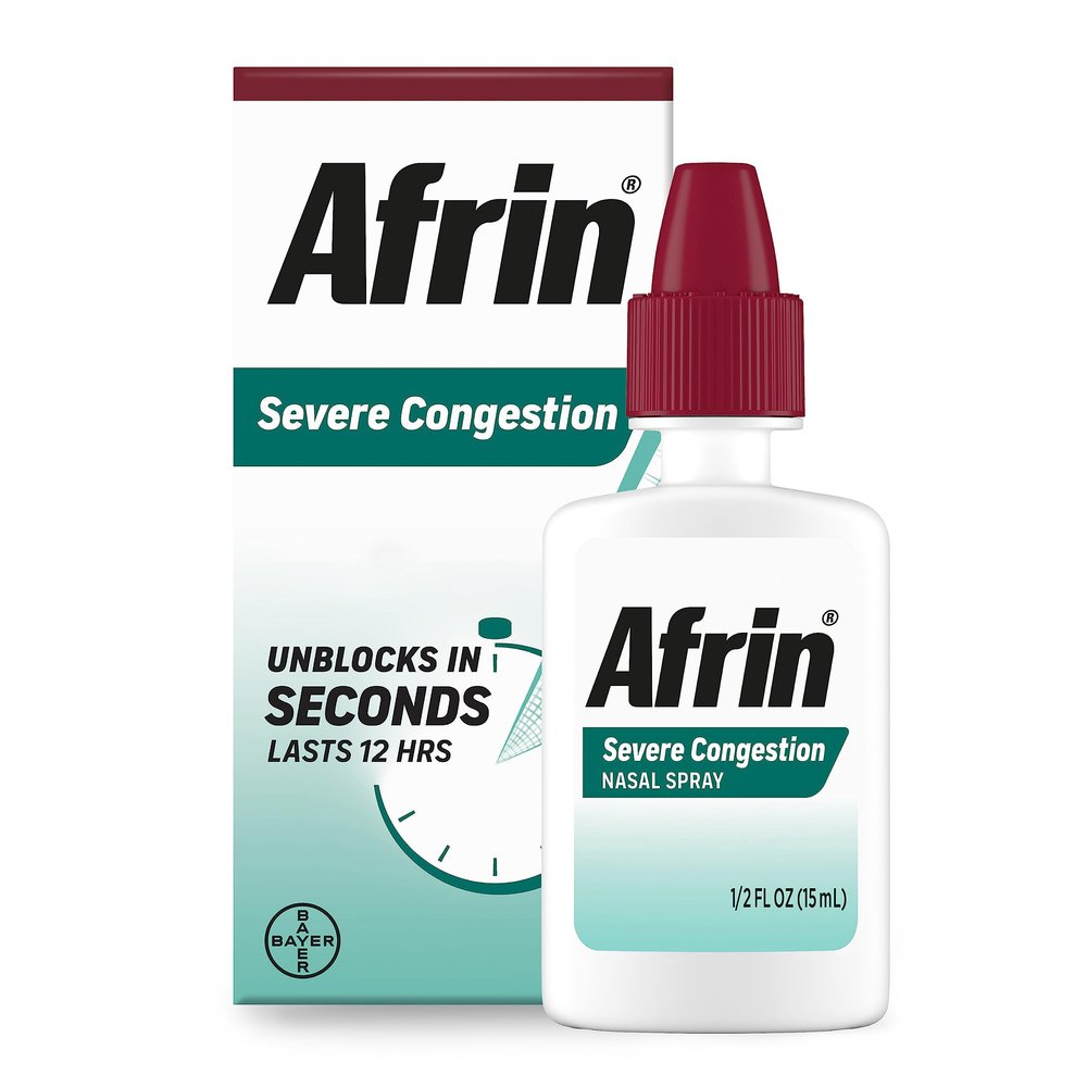 Afrin Severe Congestion Nasal Spray 15 mL, Pack of 6