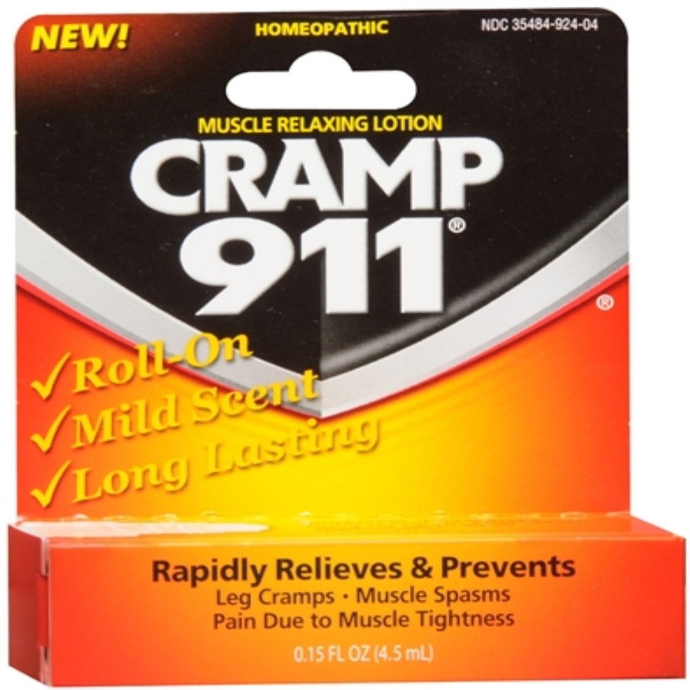 Cramp 911 Muscle Relaxing Roll-On Lotion 4.50 mL (Pack of 8)