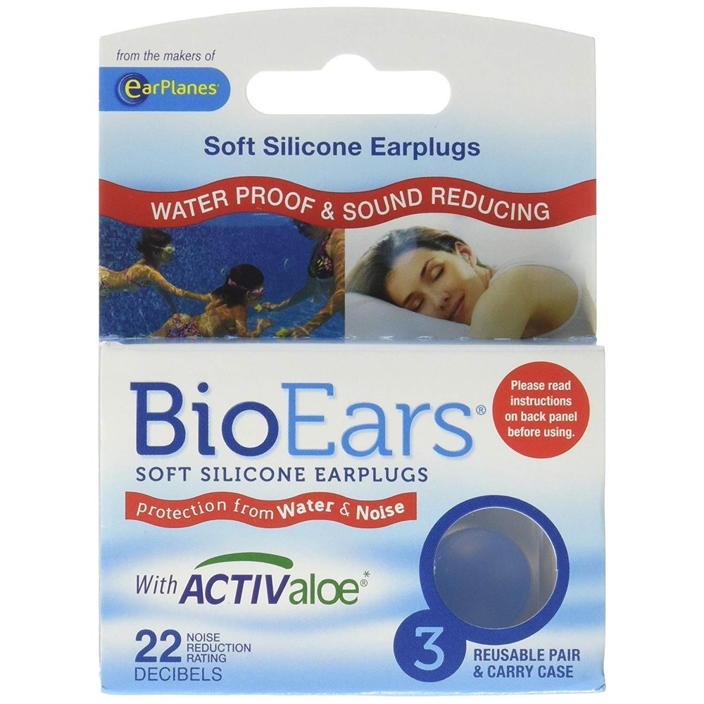 BioEars Soft Silicone Earplugs 3 Pairs (Pack of 10)