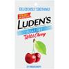 Luden's Sugar Free Wild Cherry Throat Drops, Sore Throat Relief, 25 Count (5 Pack) view 1