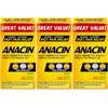 Anacin Fast Pain Relief Pain Reducer Aspirin Tablets, 300 Tablets, (Pack of 3) view 1
