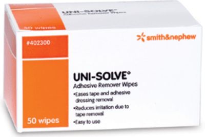 Uni-Solve Adhesive Remover Wipes [402300] 50 ct (Pack of 9)
