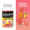 Airborne 500mg Vitamin C + Zinc Immune Support Supplement Gummies for Kids, Assorted Fruit Flavor, Gluten Free Crafted Blend with Powerful Antioxidants Vitamins C & E, 42 Gummies (2 Pack) view 2