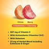Airborne 500mg Vitamin C + Zinc Immune Support Supplement Gummies for Kids, Assorted Fruit Flavor, Gluten Free Crafted Blend with Powerful Antioxidants Vitamins C & E, 42 Gummies (4 Pack) view 3