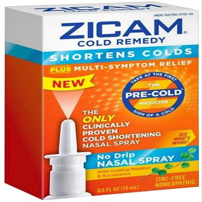 Zicam Remedy No Drip Nasal Spray 0.50 oz (Pack of 9)