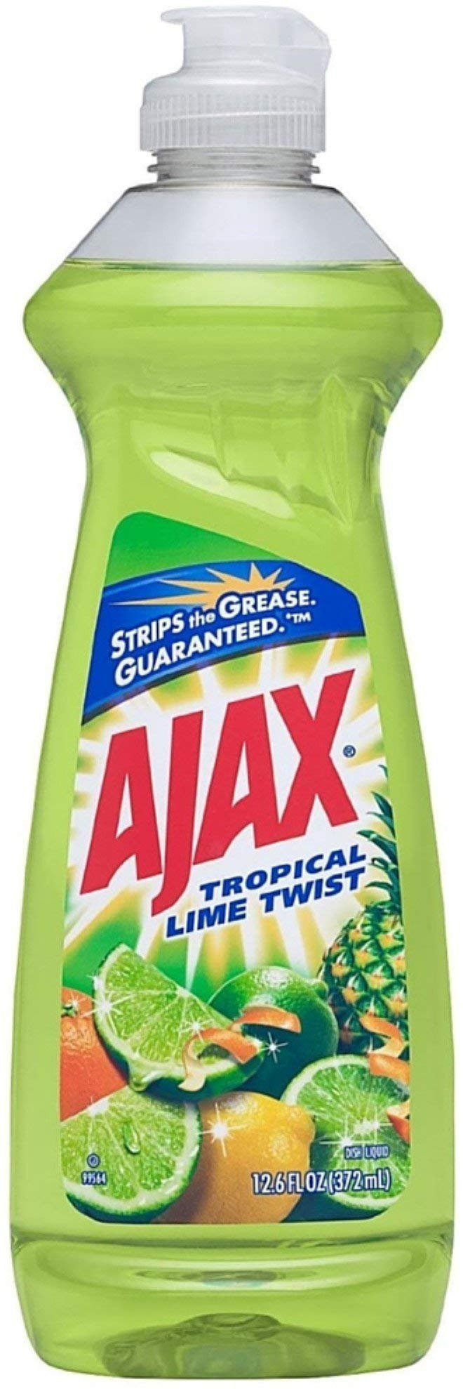 Ajax Liquid Dish Soap, Ultra Vinegar + Lime 14 oz (Pack of 6)