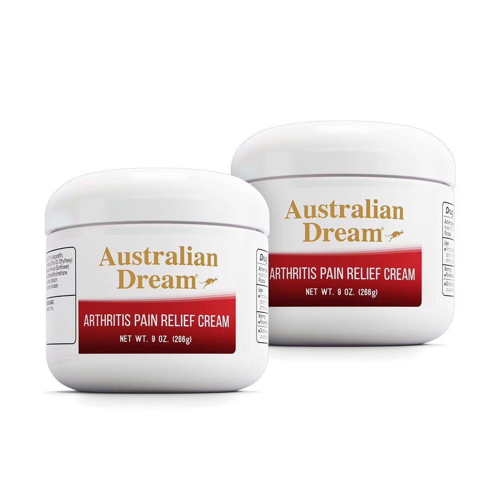 Australian Dream Arthritis Pain Relief Cream - Soothing & Non-Greasy - Powerful Topical Arthritis Pain Relief - Good for Muscle Aches or Joints - 9 oz Jars (2 Pack)