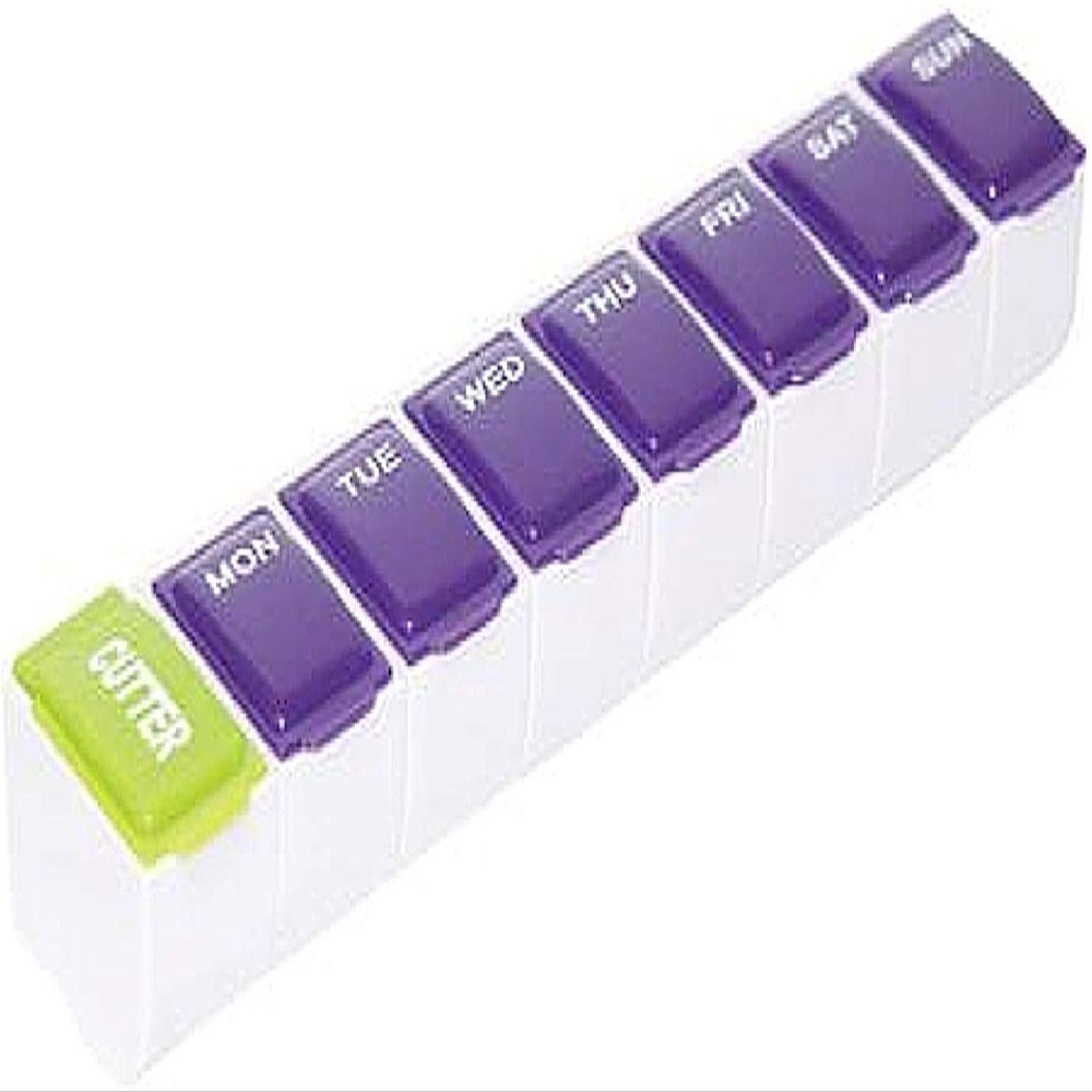 Apex 7-Day Detach N' Go Pill Organizer Plus Cutter 1 ea (Pack of 8)