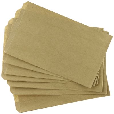150 Brown Kraft Paper Bags with Clear Seals, 5 x 7.5 Inches, Flat Bags for Merchandise, Candy Buffets, by My Craft Supplies Made in USA