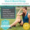 Vive IT Band Strap - Iliotibial Band Compression Wrap - Outside of Knee Pain, Hip, Thigh & ITB Syndrome Support - Neoprene Brace for Running and Exercise - Athletic Stabilizer for Men, Women view 2