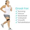 Vive IT Band Strap - Iliotibial Band Compression Wrap - Outside of Knee Pain, Hip, Thigh & ITB Syndrome Support - Neoprene Brace for Running and Exercise - Athletic Stabilizer for Men, Women view 4