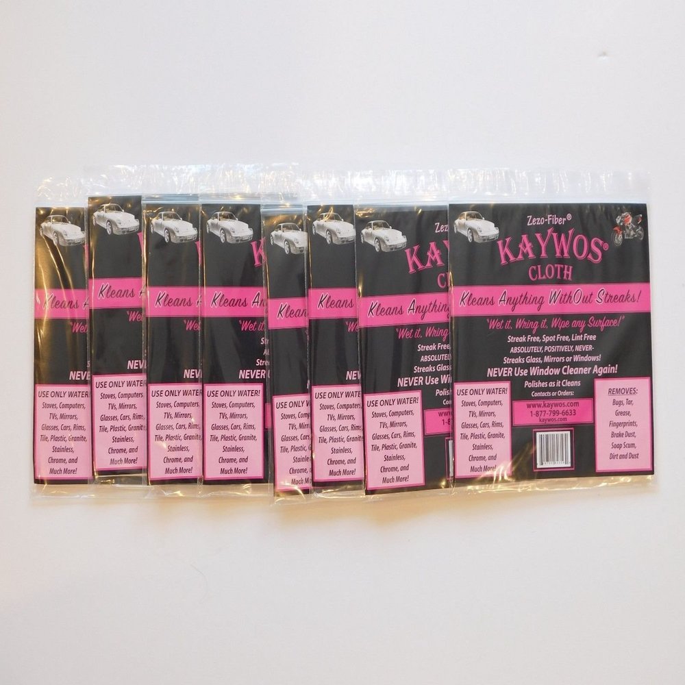 (Ship from USA) (8)Cleaning Cloth Kaywos Fiber ECO Friendly Towel Reuseable Streak Free NIP /ITEM#H3NG UE-EW23D64288