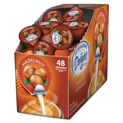International Delight 1600815 International Delight Hazelnut Liquid Creamer 0.44 Oz.