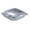 Dart ClearSeal Hinged-Lid Plastic Containers, 8.31 x 8.31 x 2, Clear, Plastic, 125/Bag, 2 Bags/Carton view 1
